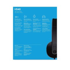 Logitech USB Headset H540 - Premium Comfort & Clear Audio Quality for Work and Play